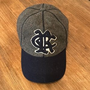 Polo Ralph Lauren Wool blend baseball cap.  Stitched, with leather back strap